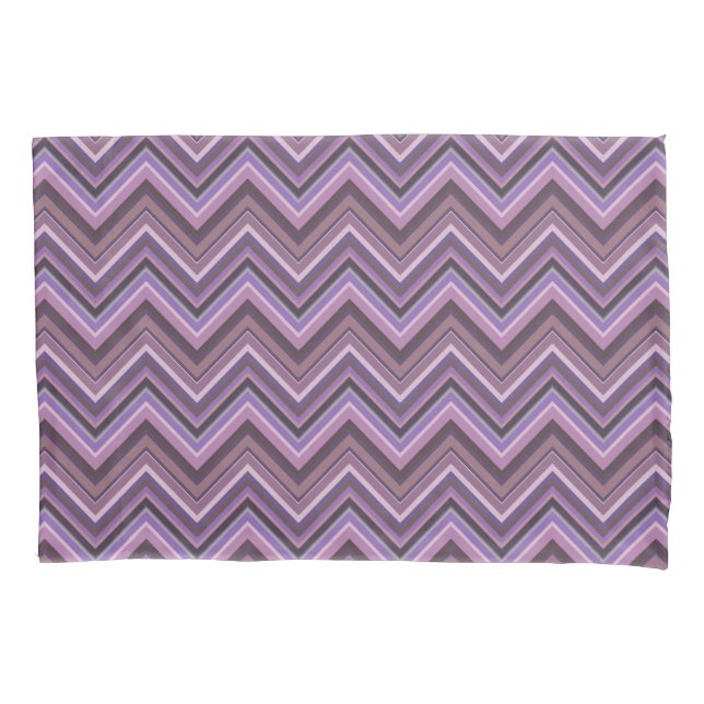 Mauve zigzag kissenbezug (Vorderseite)