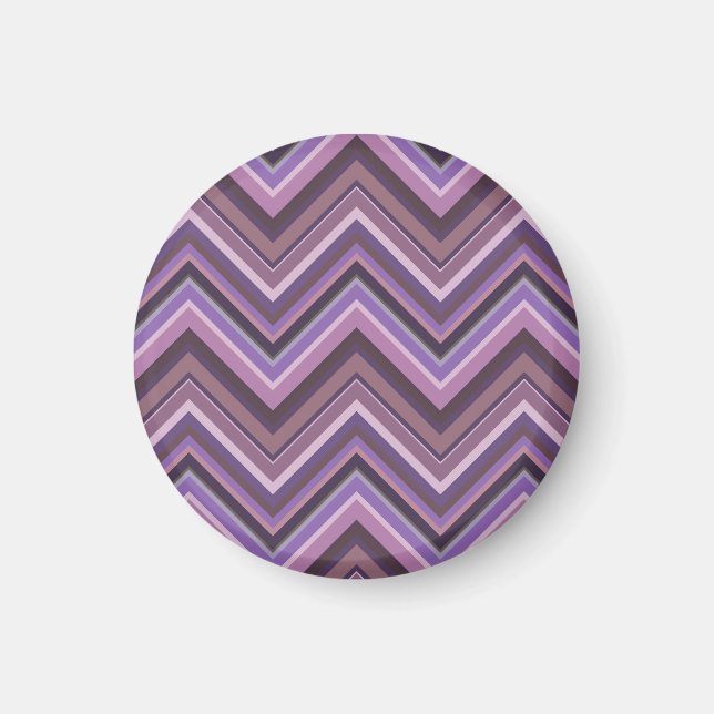 Mauve zigzag magnet (Vorne)