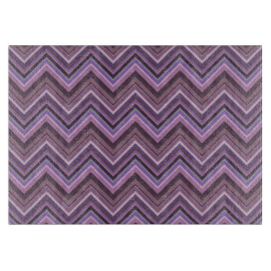 Mauve zigzag schneidebrett