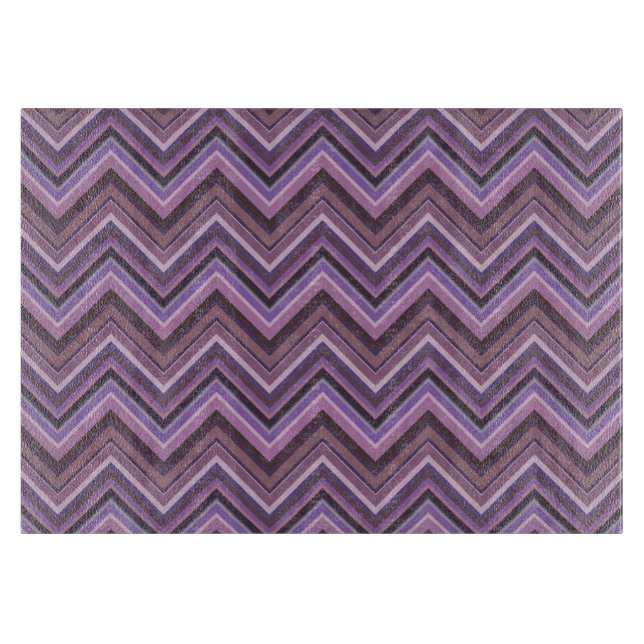 Mauve zigzag schneidebrett (Vorderseite)