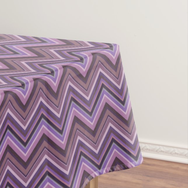 Mauve zigzag tischdecke (Beispiel)