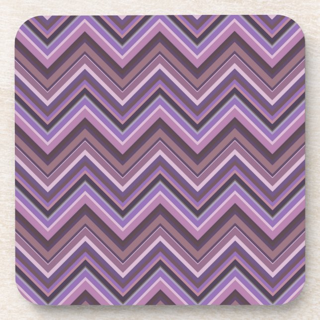 Mauve zigzag untersetzer (Vorderseite)