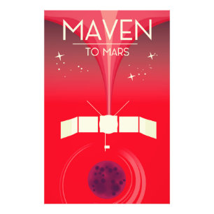 MAVEN - in die Mars. Fotodruck
