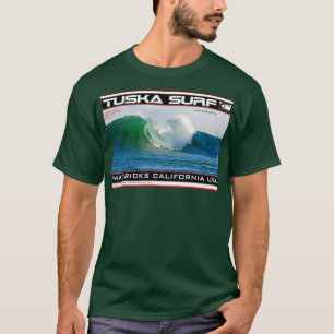 Mavericks Breaking Wave Surf von Tuska surfen T-Shirt