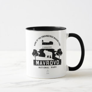 Mavrovo Nationalpark Schwarzes Design Tasse
