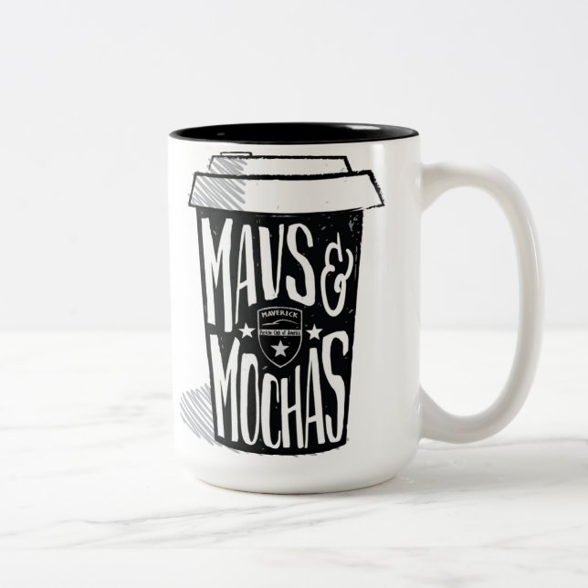 Mavs u. Mokka-Tasse Zweifarbige Tasse (Rechts)