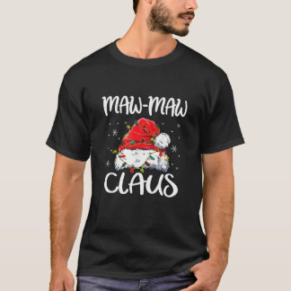 Maw Maw Claus Christmas Pajama Familie Matching Xm T-Shirt