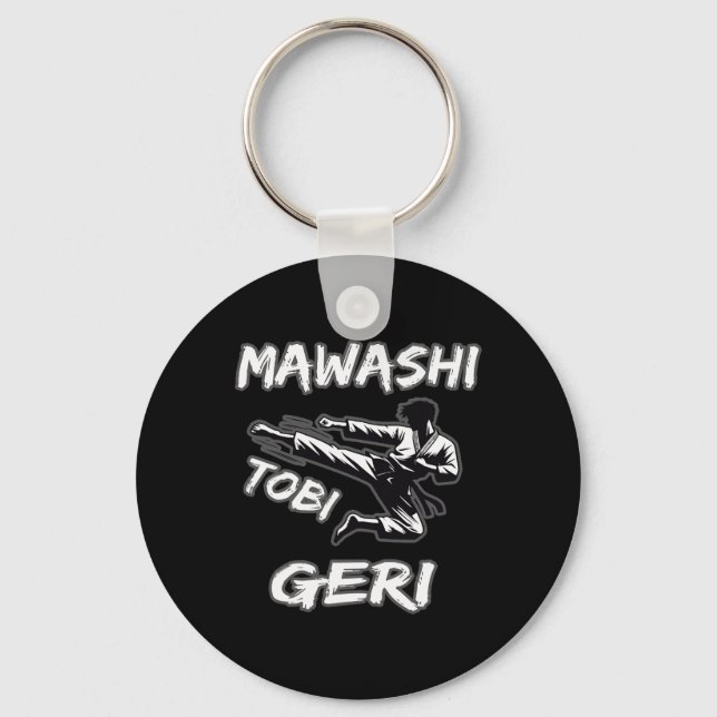 Mawashi Tobi Geri Schlüsselanhänger (Vorderseite)