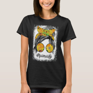 Mawmaw Life gebleicht Mawmaw Life Sonnenblumen Mes T-Shirt