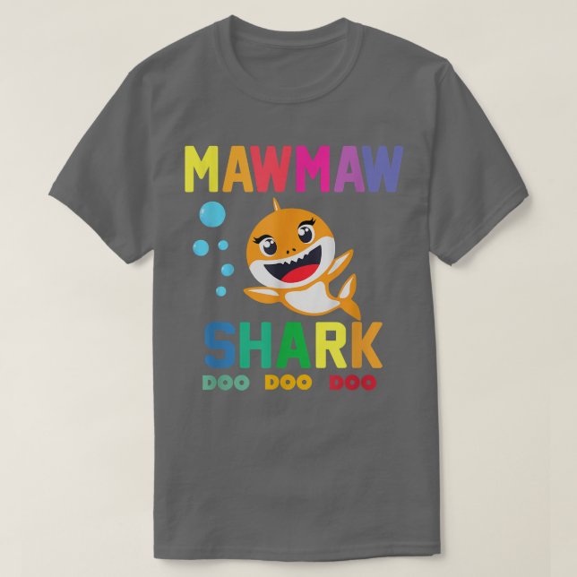 Mawmaw Shark Mawmaw Shark Lover Familienmütter Da T-Shirt (Design vorne)