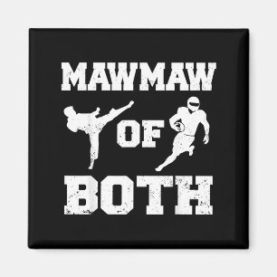 Mawmaw von beiden Taekwondo-Fußball lustige Martia Magnet