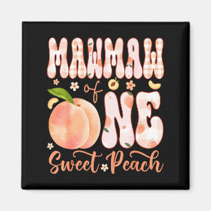Mawmaw von einem süßen Pfirsich 1. Geburtstagsmädc Magnet