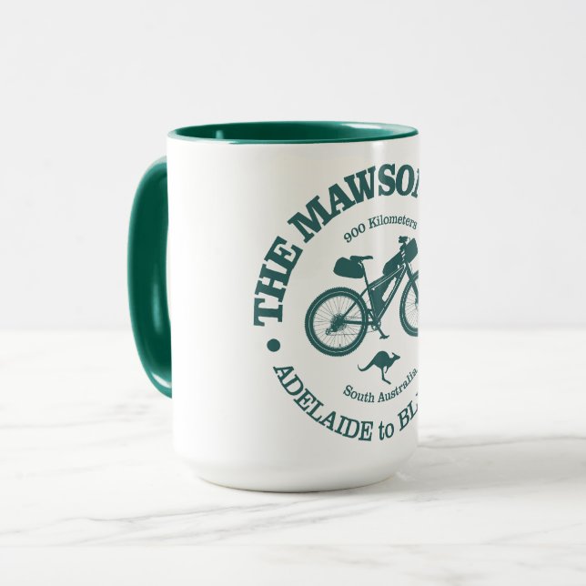Mawson Trail (Radfahren) Tasse (Vorderseite Links)