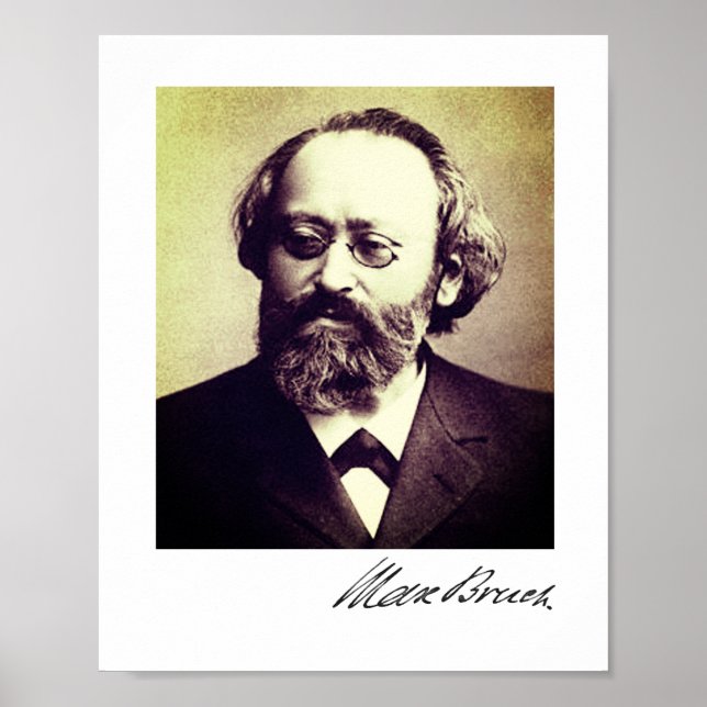 Max Bruch - affiche signature (Devant)
