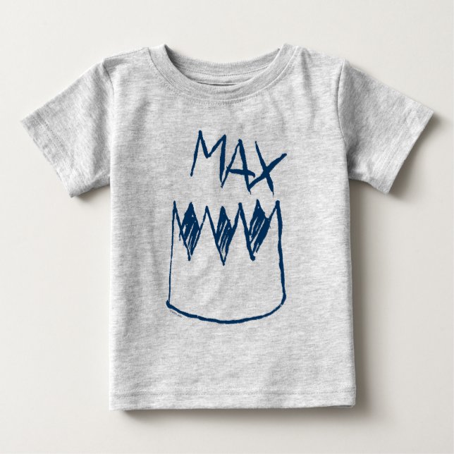 Max & Crown Sketch Baby T-shirt (Vorderseite)