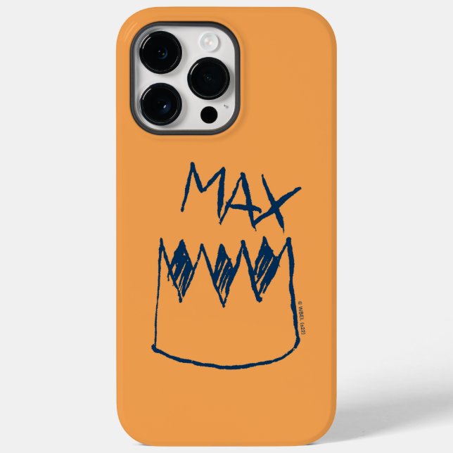 Max & Crown Sketch Case-Mate iPhone 14 Pro Max Hülle (Rückseite)