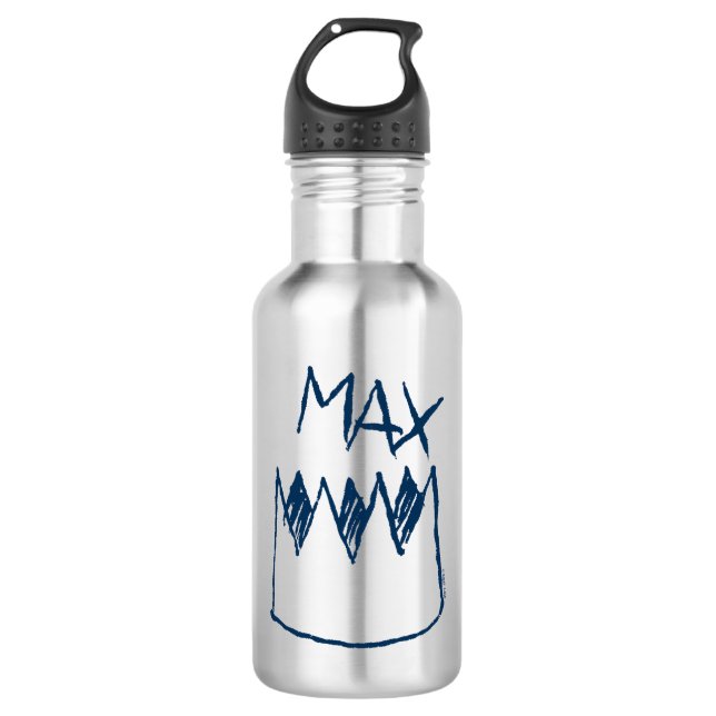 Max & Crown Sketch Edelstahlflasche (Vorderseite)
