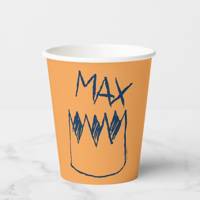 Max & Crown Sketch Pappbecher (Vorderseite)