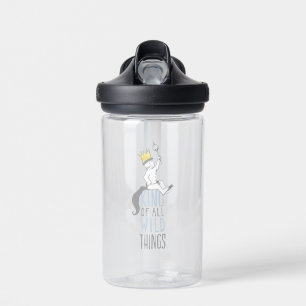 Max Der König aller wilden Kerle - Blau Trinkflasche