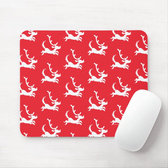 Max die Rentier-Silhouette Mousepad (Mit Mouse)