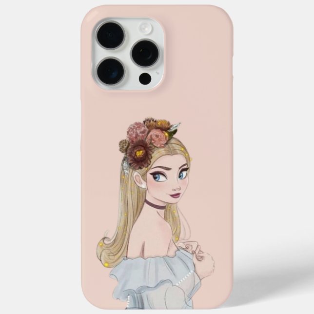 Max Élégant Coque Princess iPhone 15 Pro (Verso)