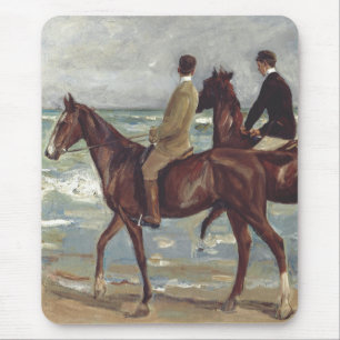 Max Liebermann: Zwei Reiter am Strand Kunst Mousepad