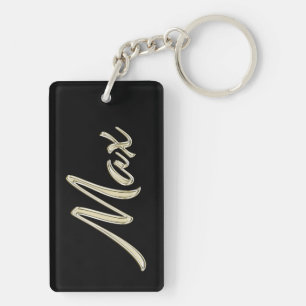 Max Nom porte-clés en whitegold