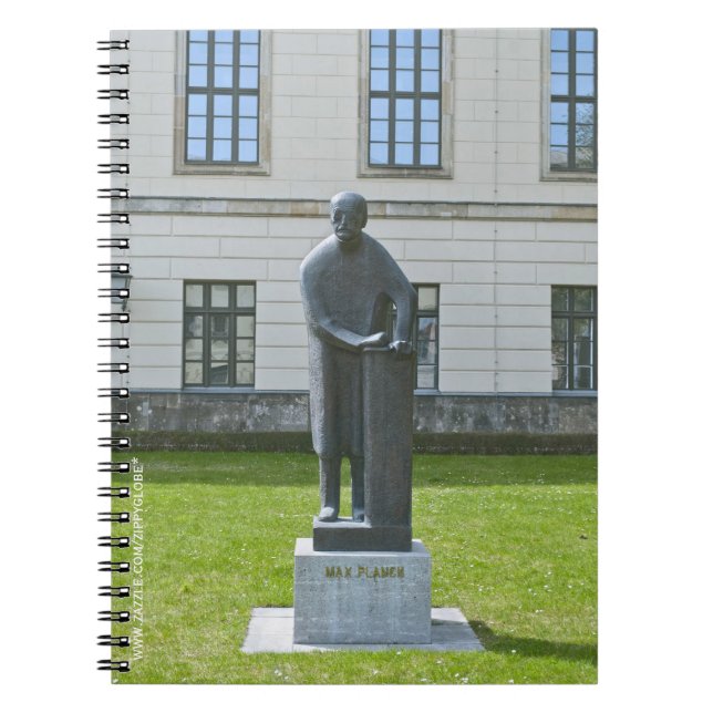 Max-Planck-Statue in Berlin Notizblock (Vorderseite)