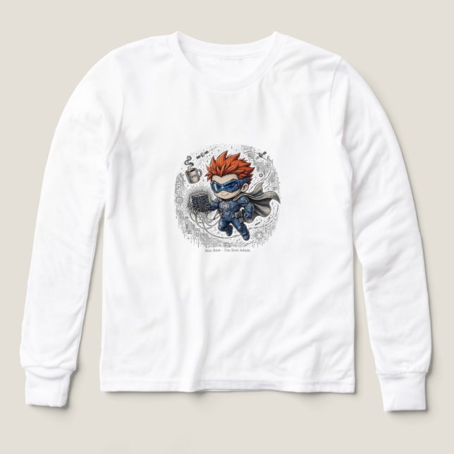 Max Root Das Root-Admin-T-Shirt (Design Vorderseite)