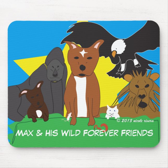 Max & Seine wilden Fans Mousepad (Vorne)