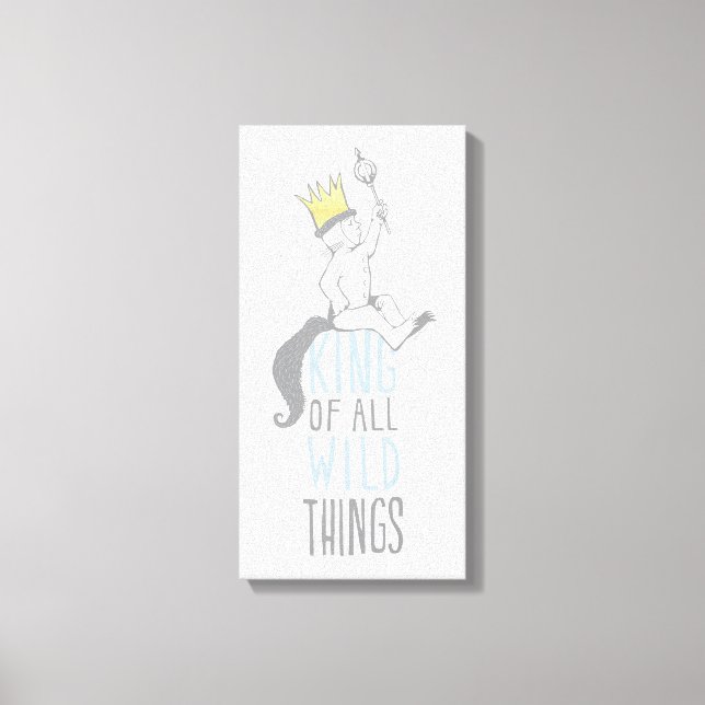 Max | The King of All Wild Things - Blue Leinwanddruck (Vorderseite)