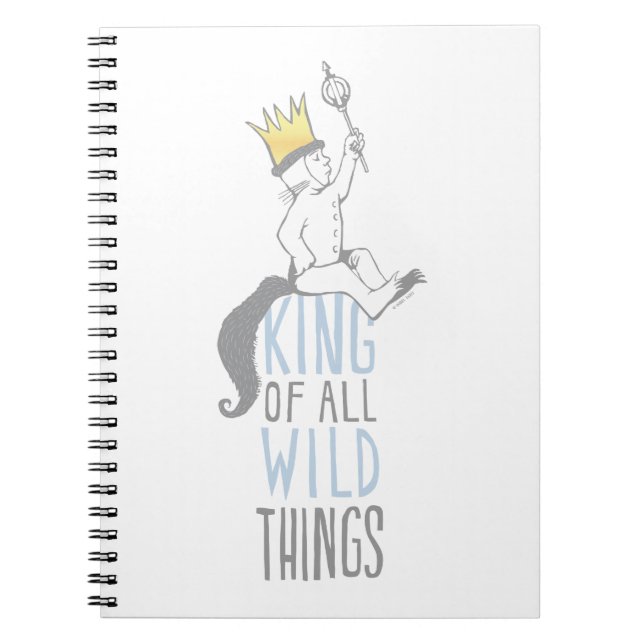 Max | The King of All Wild Things - Blue Notizblock (Vorderseite)