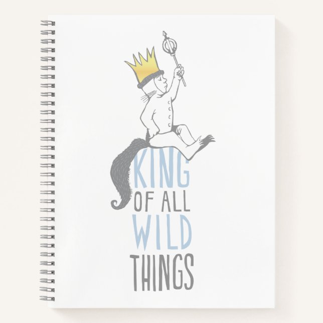 Max | The King of All Wild Things - Blue Notizbuch (Vorderseite)