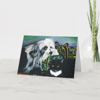 "Max und Boston" Feiertagskarte