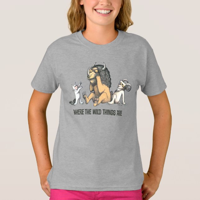 Max und die wilden Dinge spielen T-Shirt (Vorderseite)