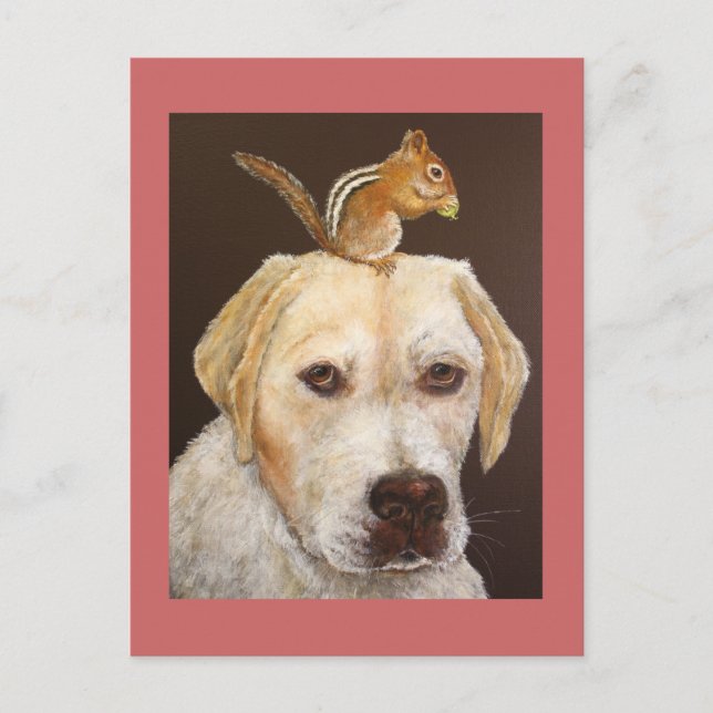 Max und Mr. Chipmunk Postcard Postkarte (Vorderseite)