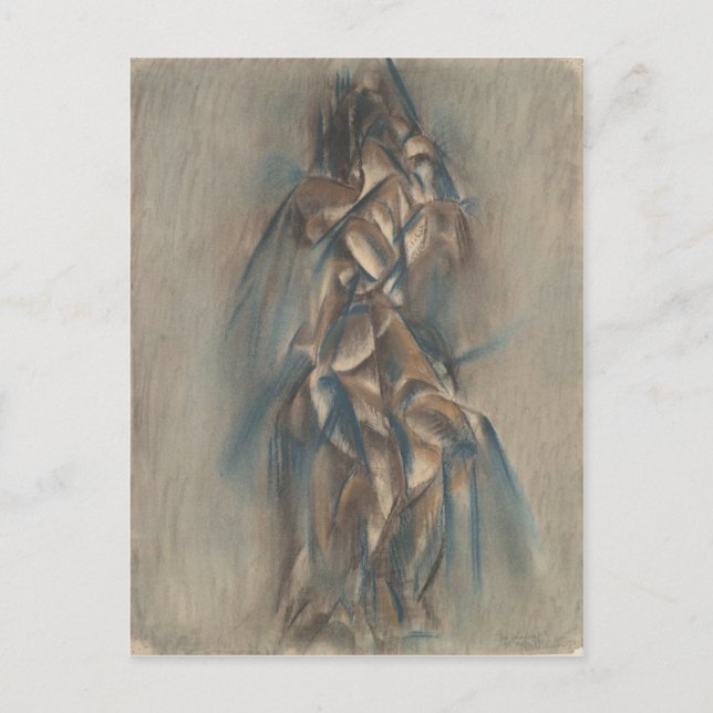 Max Weber Kubismus-Gemälde Postkarte (Vorderseite)