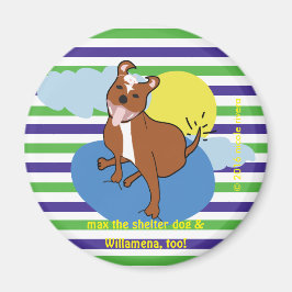 Max & Willamena | Aimant rond De 2 ¼ Pouce