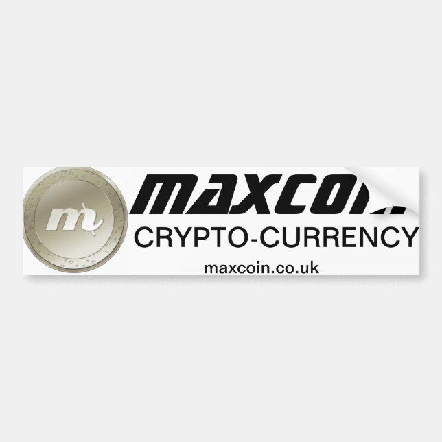 Maxcoin Autoaufkleber (Vorne)