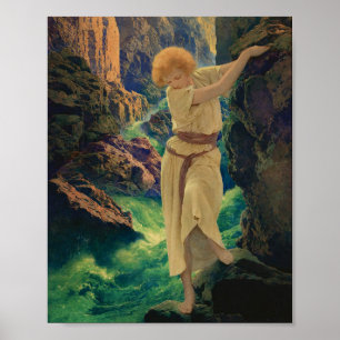 Maxfield Parrish Der Canyon Poster