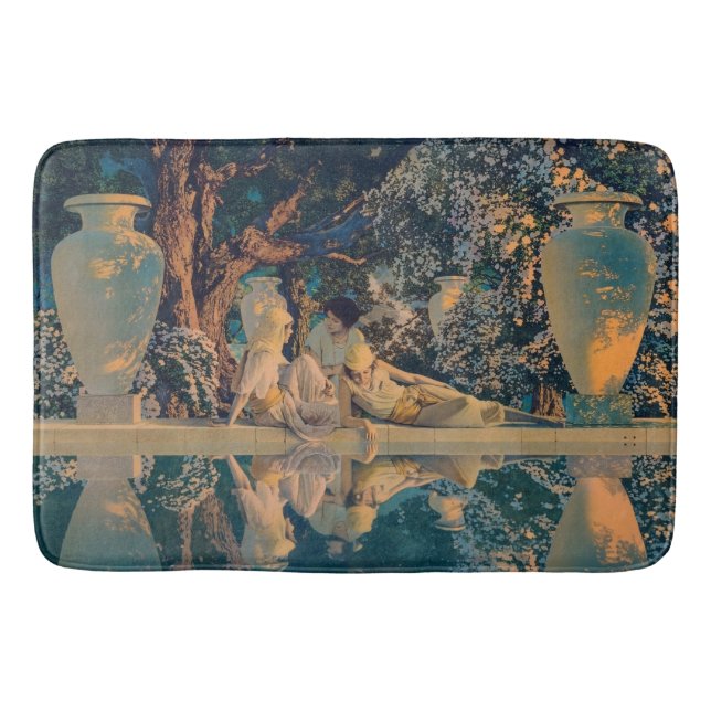 Maxfield Parrish Der Garten Allahs 1918 Fine Art Badematte (Vorderseite)