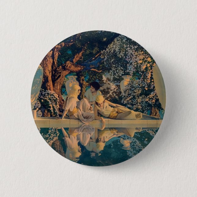 Maxfield Parrish Der Garten Allahs 1918 Fine Art Button (Vorderseite)