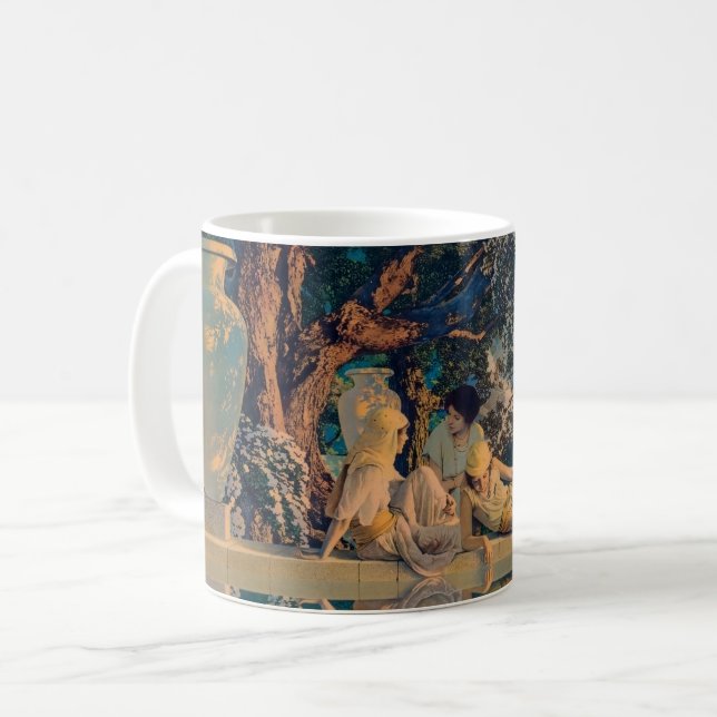 Maxfield Parrish Der Garten Allahs 1918 Fine Art Kaffeetasse (Vorderseite Links)
