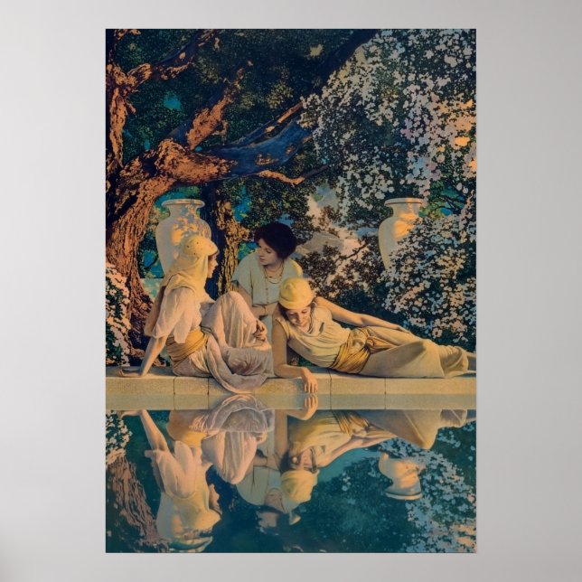 Maxfield Parrish Der Garten Allahs 1918 Fine Art Poster (Vorne)
