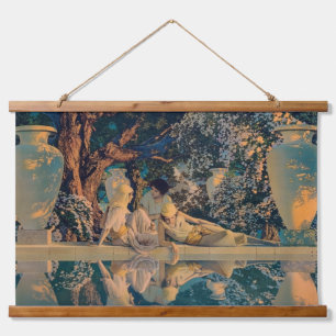 Maxfield Parrish Der Garten Allahs 1918 Fine Art Wandteppich Mit Holzrahmen
