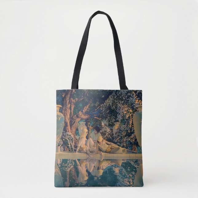 Maxfield Parrish Der Garten Allahs 1918 Kunstwerk Tasche (Vorderseite)