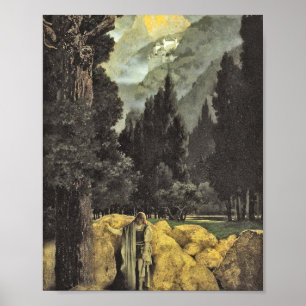 Maxfield Parrish - Dichtertraum (1901) Poster