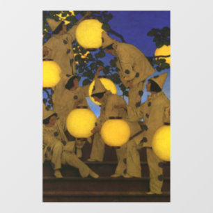 Maxfield Parrish Die Laternen Träger 1908 Vintage Fensteraufkleber