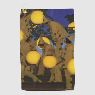 Maxfield Parrish Die Laternen Träger 1908 Vintage Golfhandtuch