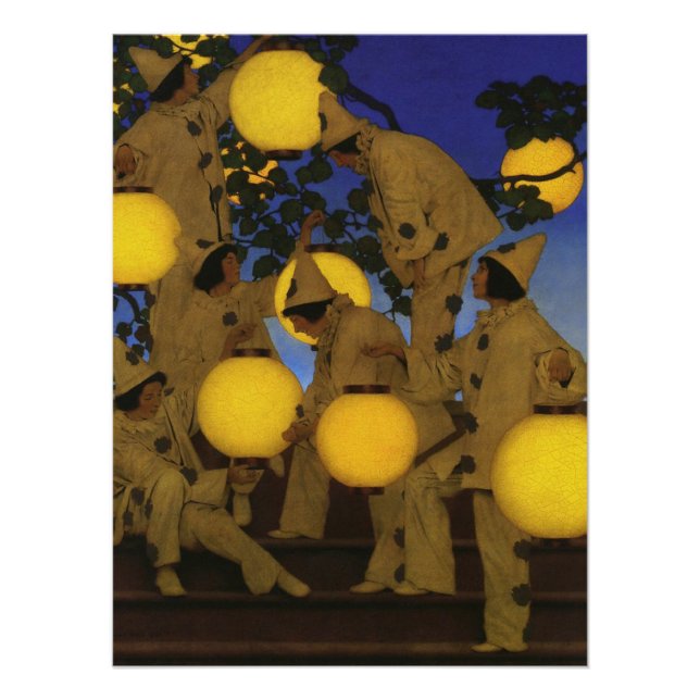 Maxfield Parrish Die Laternen Träger 1908 Vintage Poster (Vorderseite)